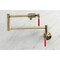 Kingston Brass KS4103DKL Wall Mount Pot Filler, Antique Brass KS4103DKL - alternate 6